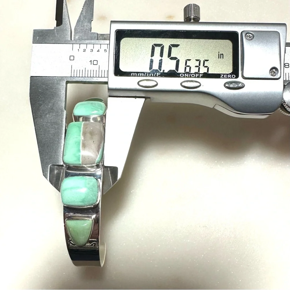 Jay King Green Variscite | Solid Sterling Silver Cuff Bracelet